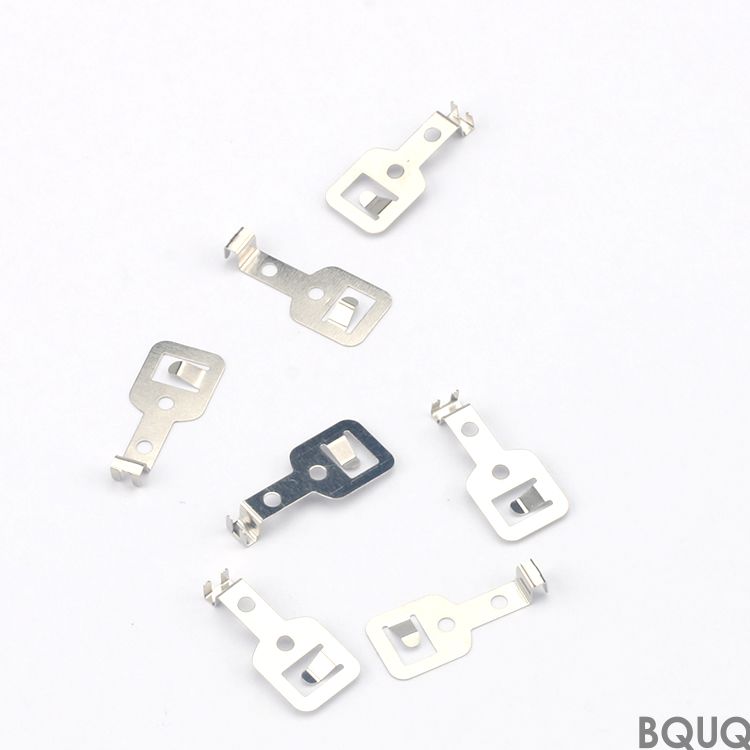 BQUQ 스테인리스 스틸 파워 스프링 접점 스탬핑 배터리 커넥터 플레이트