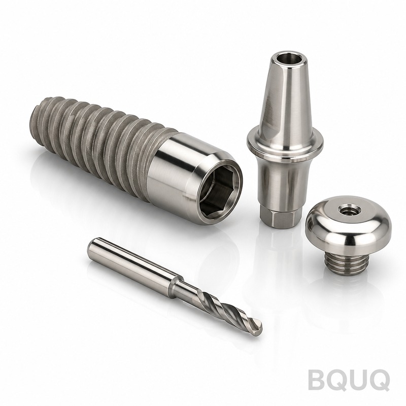 CNC 가공 치과 임플란트 부품 | BQUQ 정밀 제조 중국