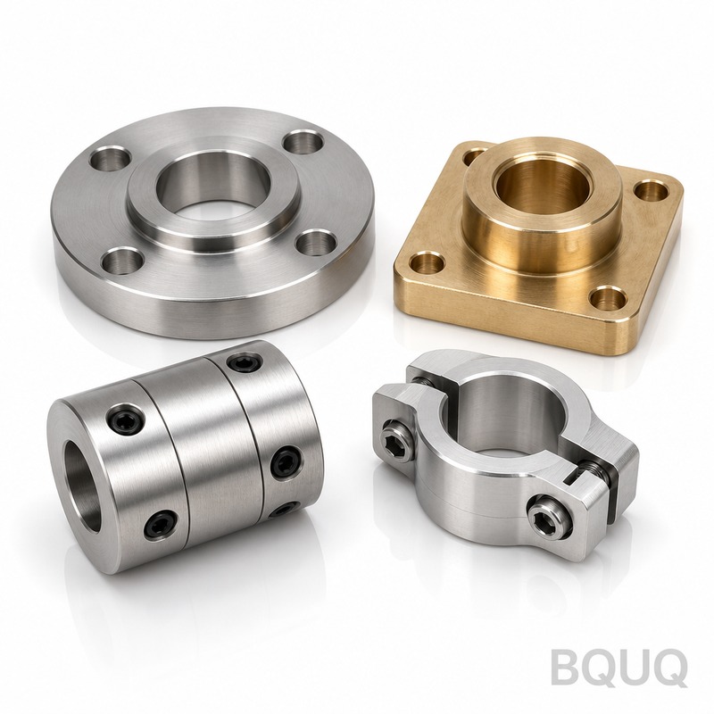 BQUQ CNC 가공 정밀 플랜지 커플링 | 제로 런아웃 허브, 24시간 리드타임