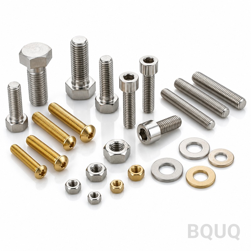 BQUQ CNC 가공 나사 체결구 볼트 나사 | 정밀 제조