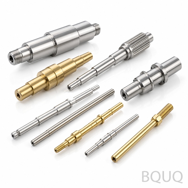 BQUQ CNC 선삭 정밀 샤프트 | ±0.005 mm 공차 및 3일 리드타임