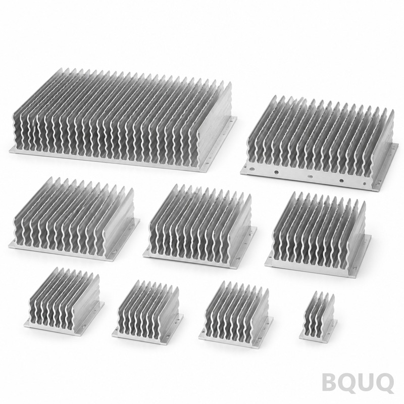 BQUQ 주름형 핀 방열판 정밀 CNC 가공 및 스탬핑
