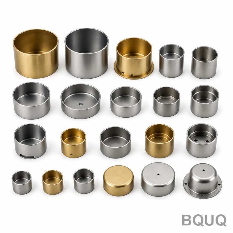 BQUQ 정밀 딥 드로잉 메탈 컵 컬렉션 | 0.01mm 공차