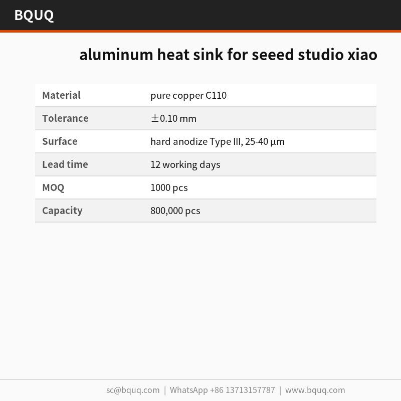 Seeed Studio XIAO용 알루미늄 방열판